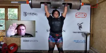 Andrea Thompson Log Lift Record