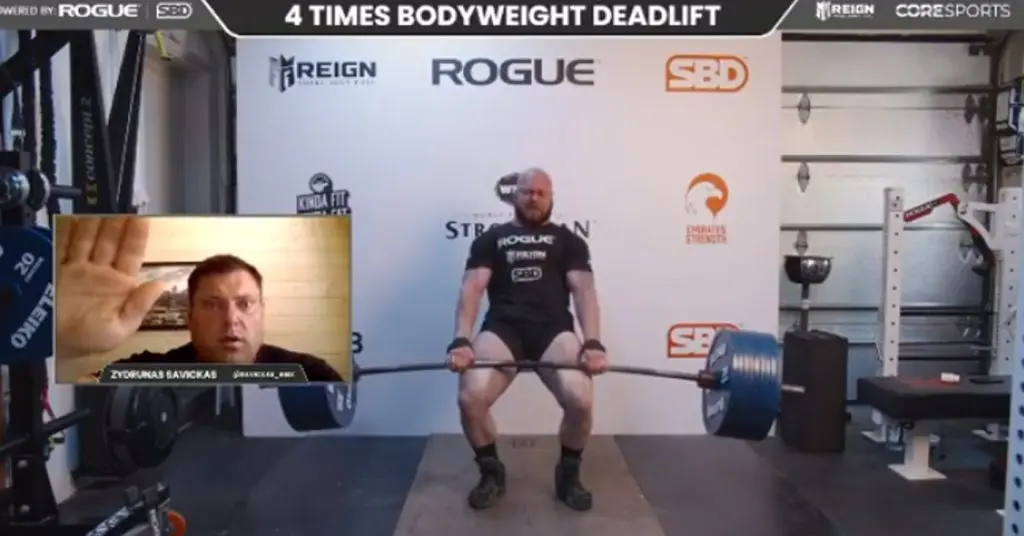 Mark Boyd 4x Bodyweight Deadlift Attempt