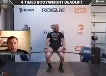 Mark Boyd 4x Bodyweight Deadlift Attempt