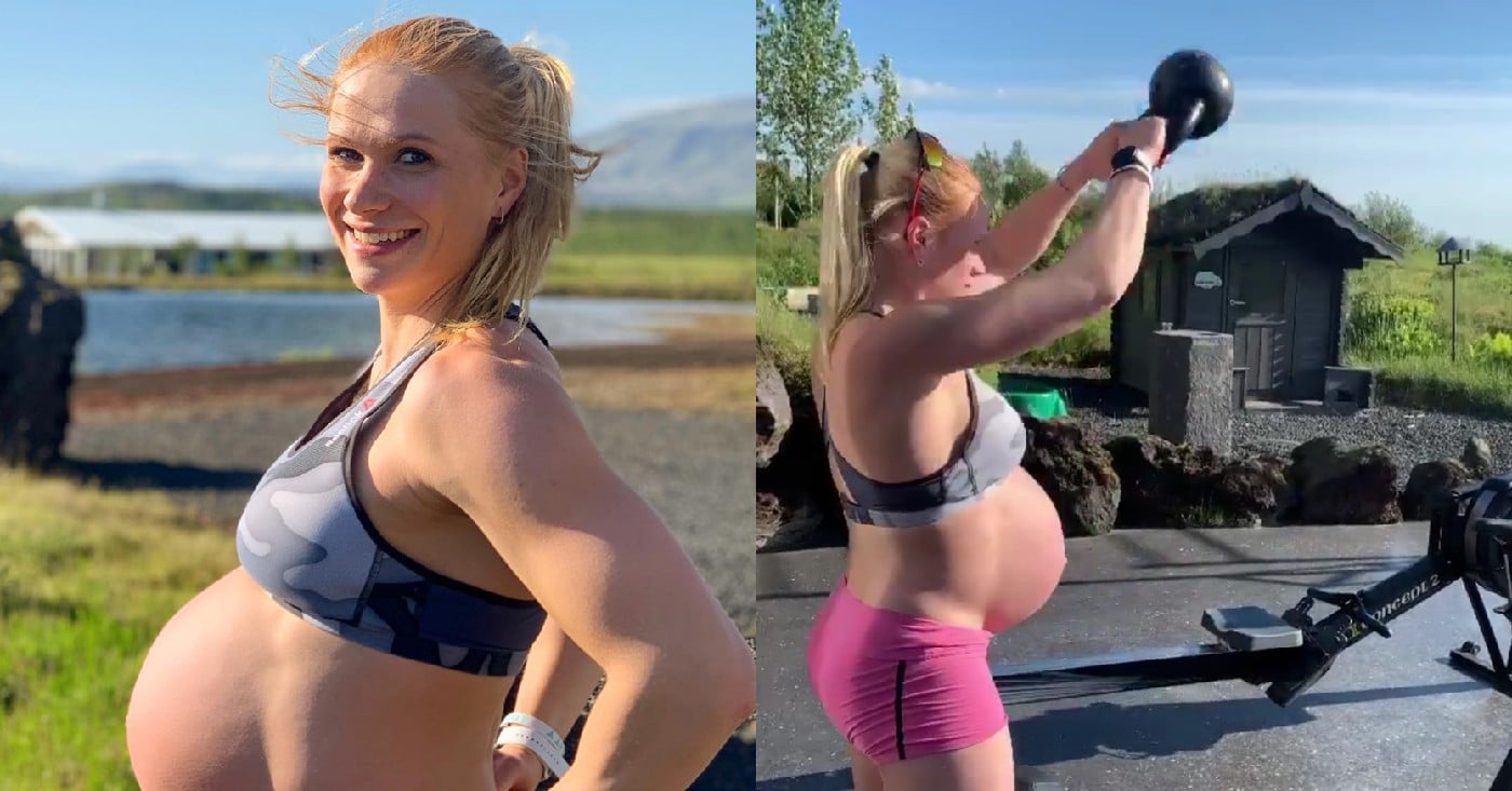 Annie Thorisdottir Has Epic Workout While 35 Weeks Pregnant - Fitness Volt.
