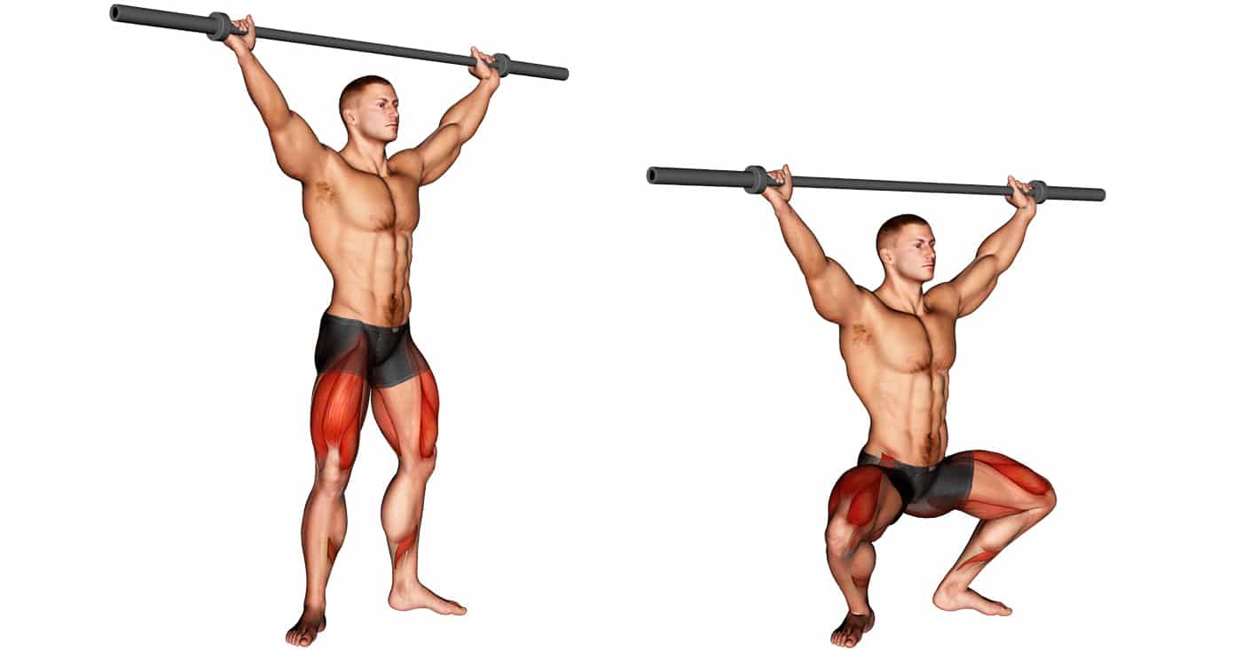 Barbell Overhead Squat Exercise: How-To, Tips. Variations and Videos