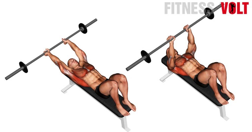 barbell pullover ab exercise