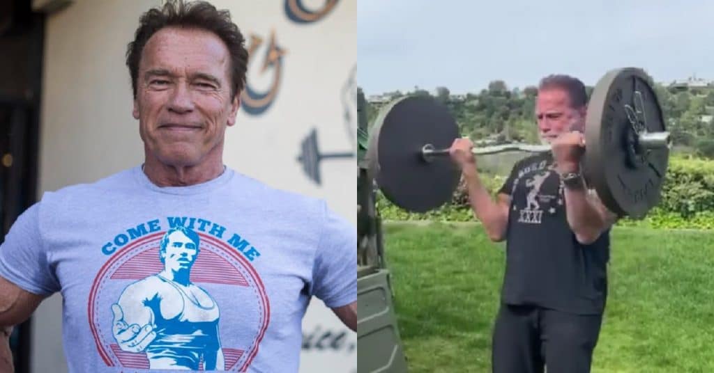 Arnold Schwarzenegger Defies Age With Hefty Strict Curls For Reps ...