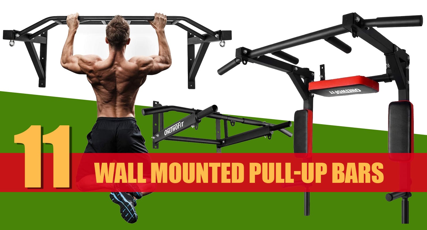 JPI Wall Mount Pull Up Bar with Four Grip Positions 