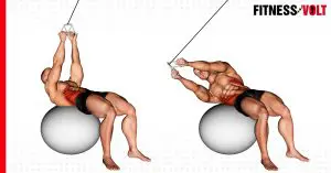 Cable Russian Twists on Stability Ball