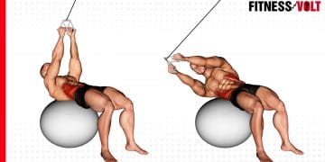 Cable Russian Twists on Stability Ball