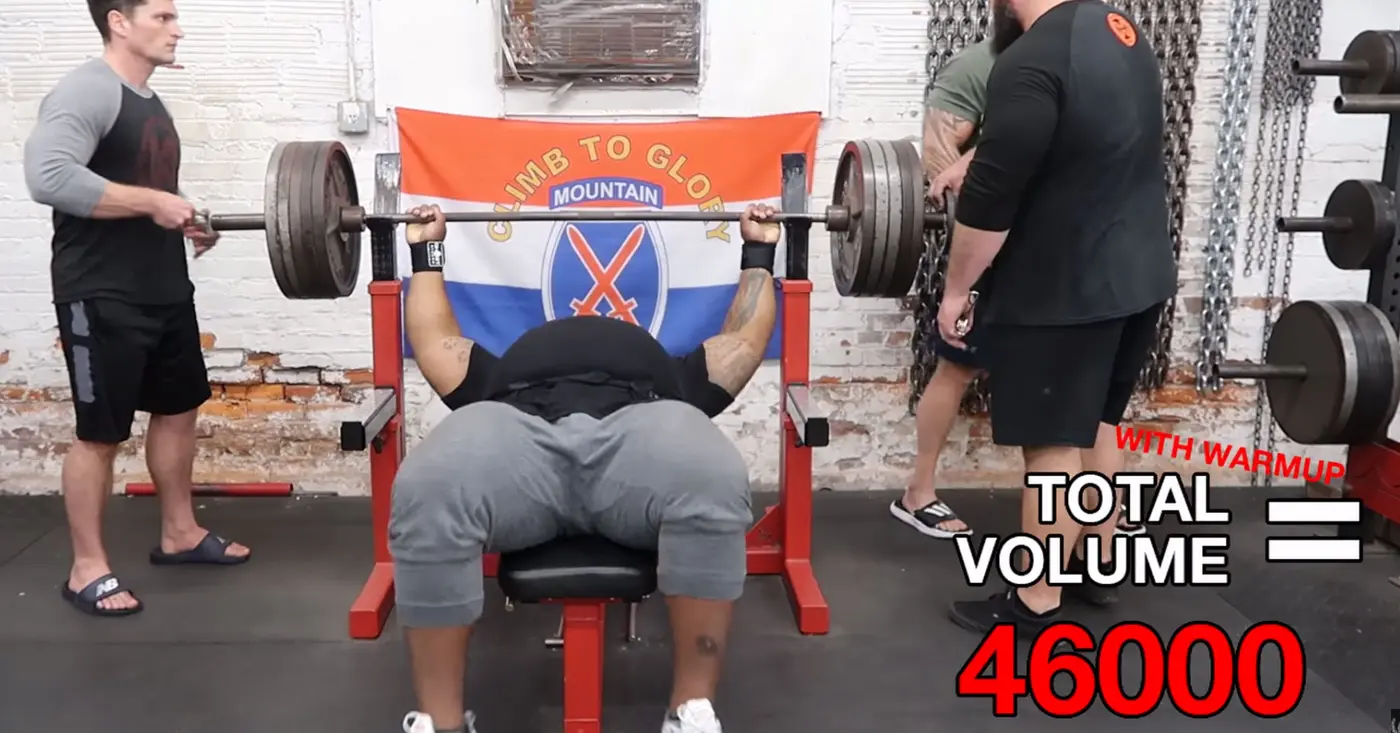 Julius Maddox 500lbs Bench