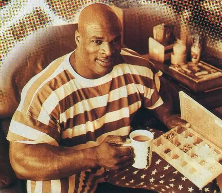 Ronnie Coleman Drinking Coffee