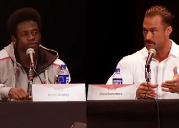 Chris Bumstead and Breon at Olympia Press Conference