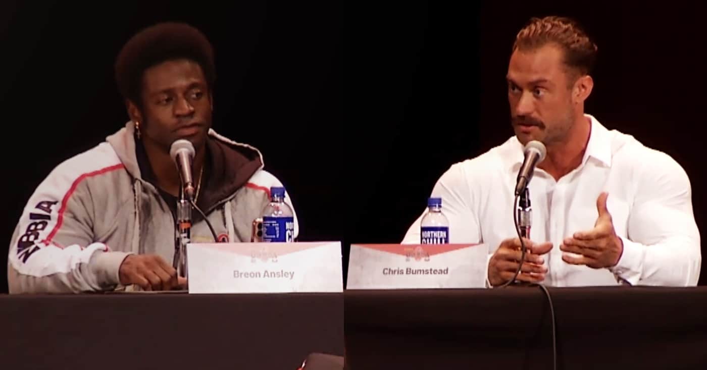 Chris Bumstead and Breon at Olympia Press Conference