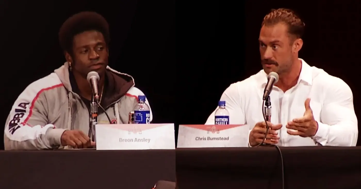 Chris Bumstead and Breon at Olympia Press Conference