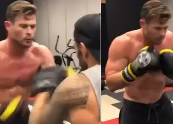 Chris Hemsworth Pad Workout