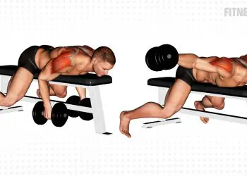 Dumbbell Lying Rear Lateral Raise