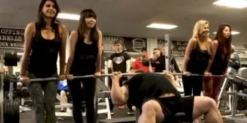Eddie Hall Bench Press Girls
