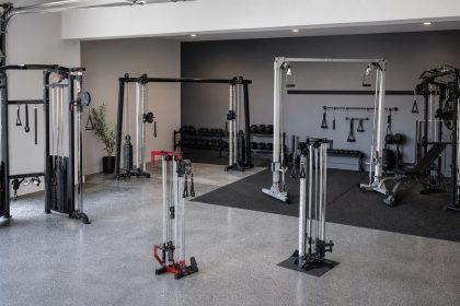 Cable crossover machines arranged in a FitnessVolt home gym review scene