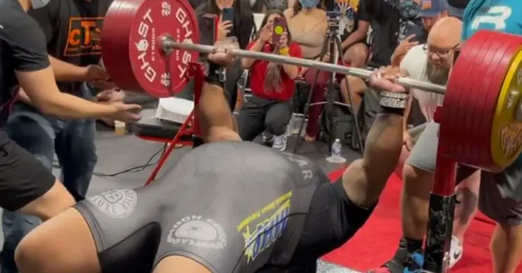 Julius Maddox 355kg Bench Presses