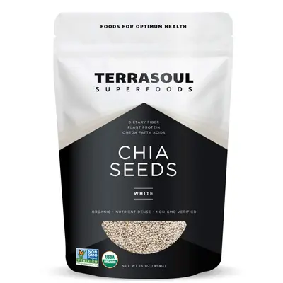 Terrasoul Superfoods Organic White Chia Seeds