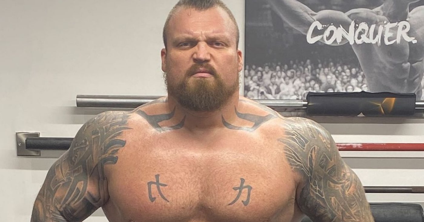 WATCH Eddie Hall Trying To Find His One Rep Max On Barbell Press
