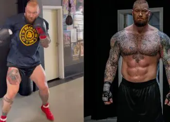 Hafthor Bjornsson Boxing Footage