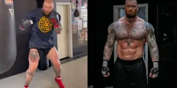 Hafthor Bjornsson Boxing Footage