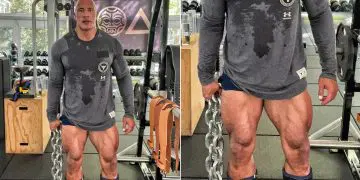 Dwayne Johnson The Rock Leg Day