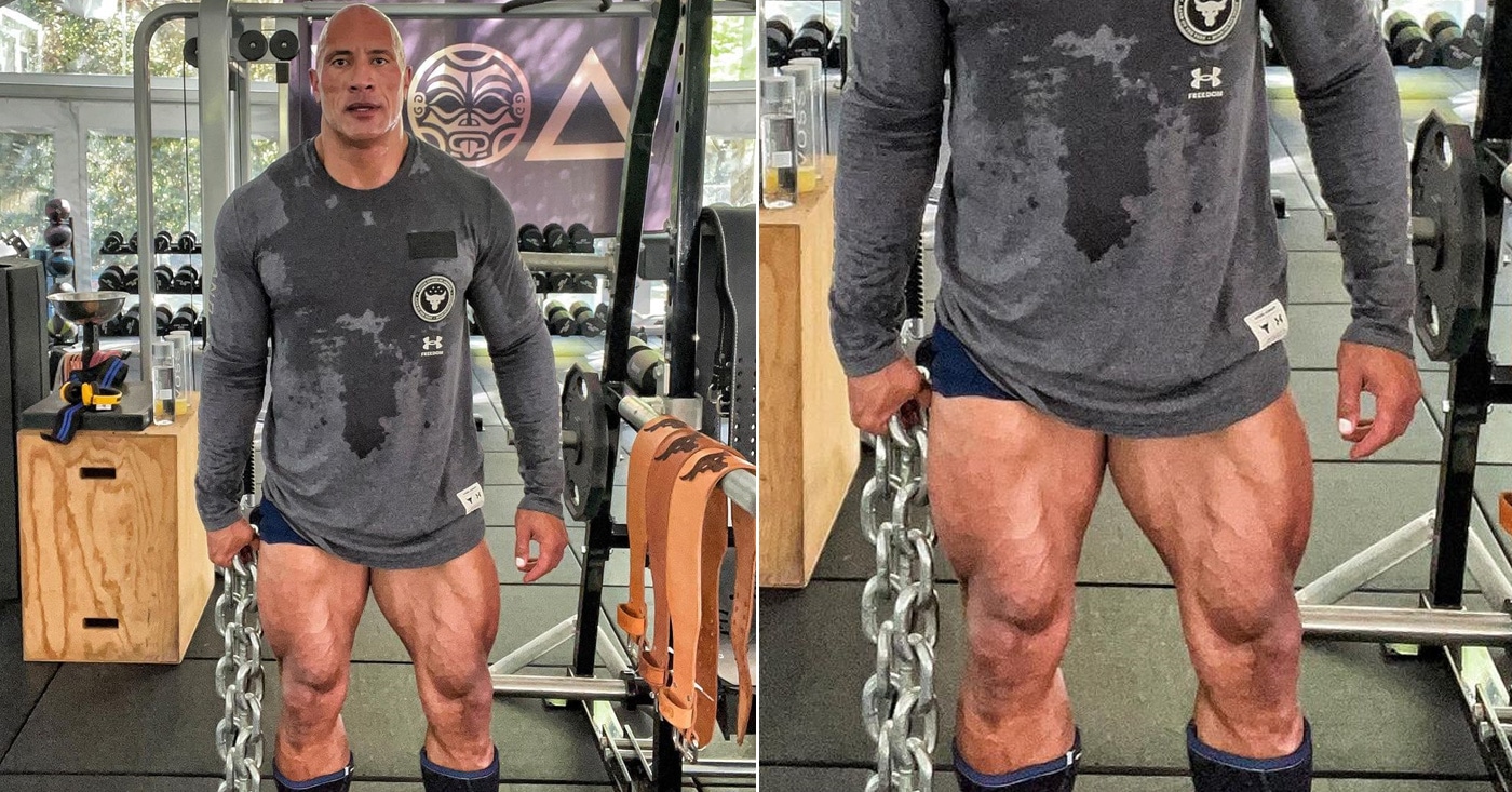 pain and gain the rock legs