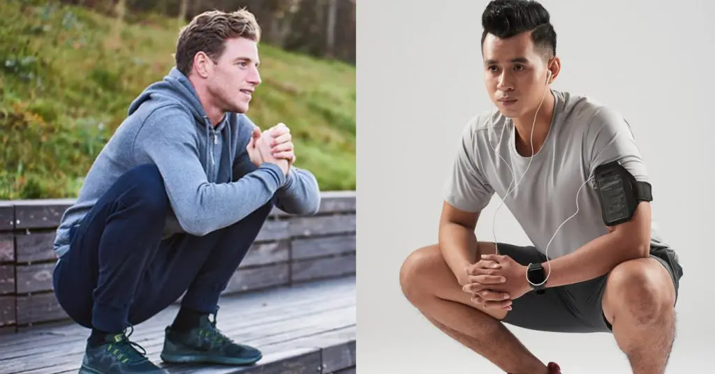 Flat-footed deep resting squat position