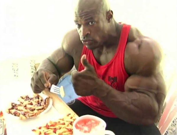 Ronnie Coleman Eating Pizza