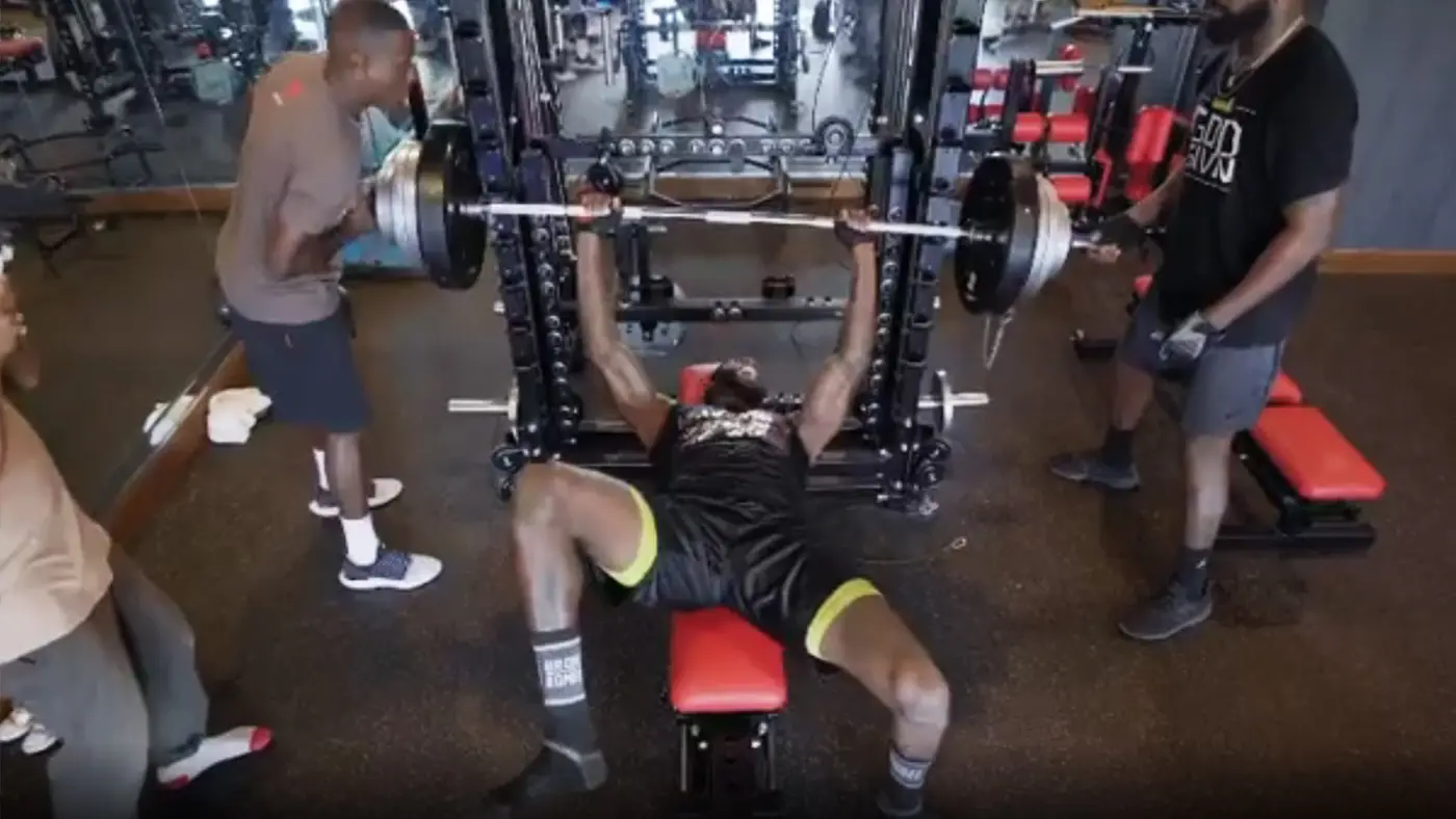 Deontay Wilder Bench Press
