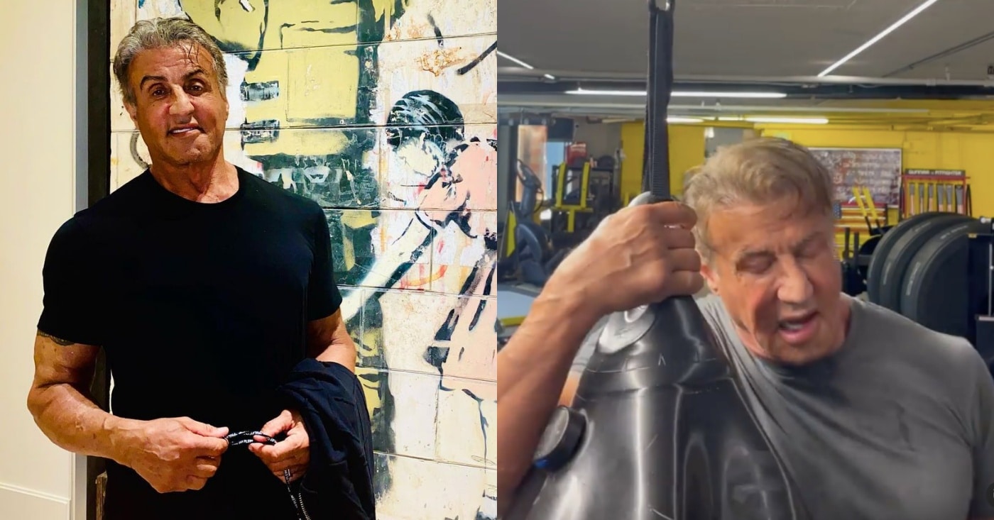 Sylvester Stallone Shows He Still Has Hands Like Rocky While Working ...