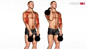 Kettlebell Alternating Hang Clean