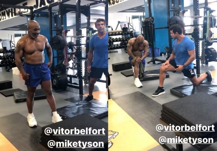 Mike Tyson In Gym