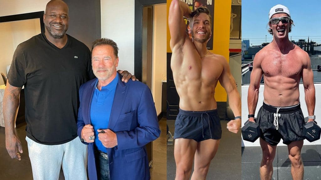 Arnold Schwarzenegger With Shaq