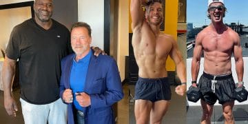 Arnold Schwarzenegger With Shaq