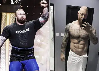 Hafthor Bjornsson: Before and after the transformation
