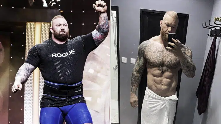 Hafthor Bjornsson: Before and after the transformation