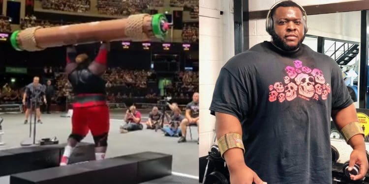 Iron Biby 229 Kilogram Log Lift World Record