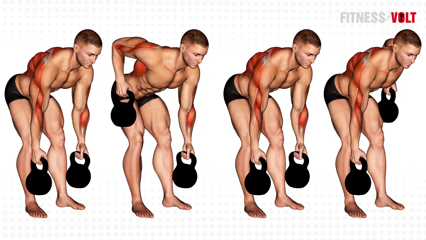 Kettlebell Alternating Row