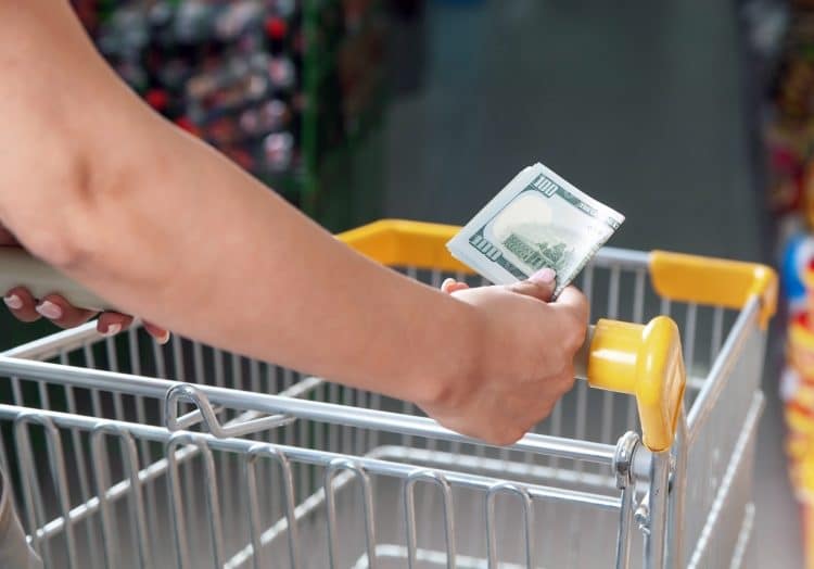 Shopping Cart And Money