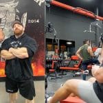 Brian Shaw With Flex Lewis Trains Nick Best