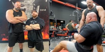 Brian Shaw With Flex Lewis Trains Nick Best