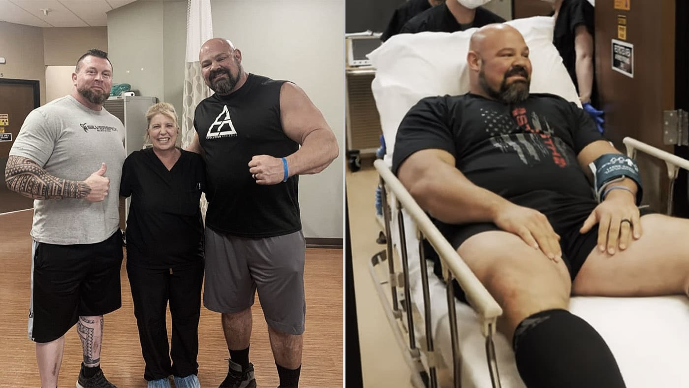 Strongman Brian Shaw Receives A2M Treatment For Torn Hamstring