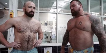 Eddie Hall and Average Joe