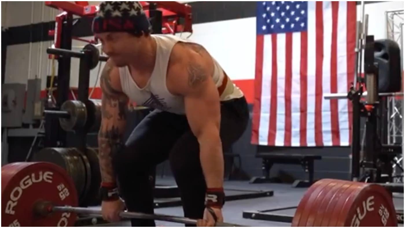 Powerlifter John Haack Deadlifts Massive 405 Kilograms/892.8lbs in the
