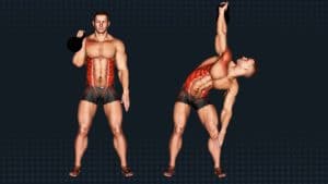 Kettlebell Bent Press Exercise