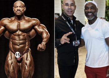 Dexter Jackson During Competition Left And Now Right