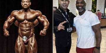 Dexter Jackson During Competition Left And Now Right
