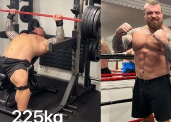 Eddie Hall 225kg Incline Bench Press