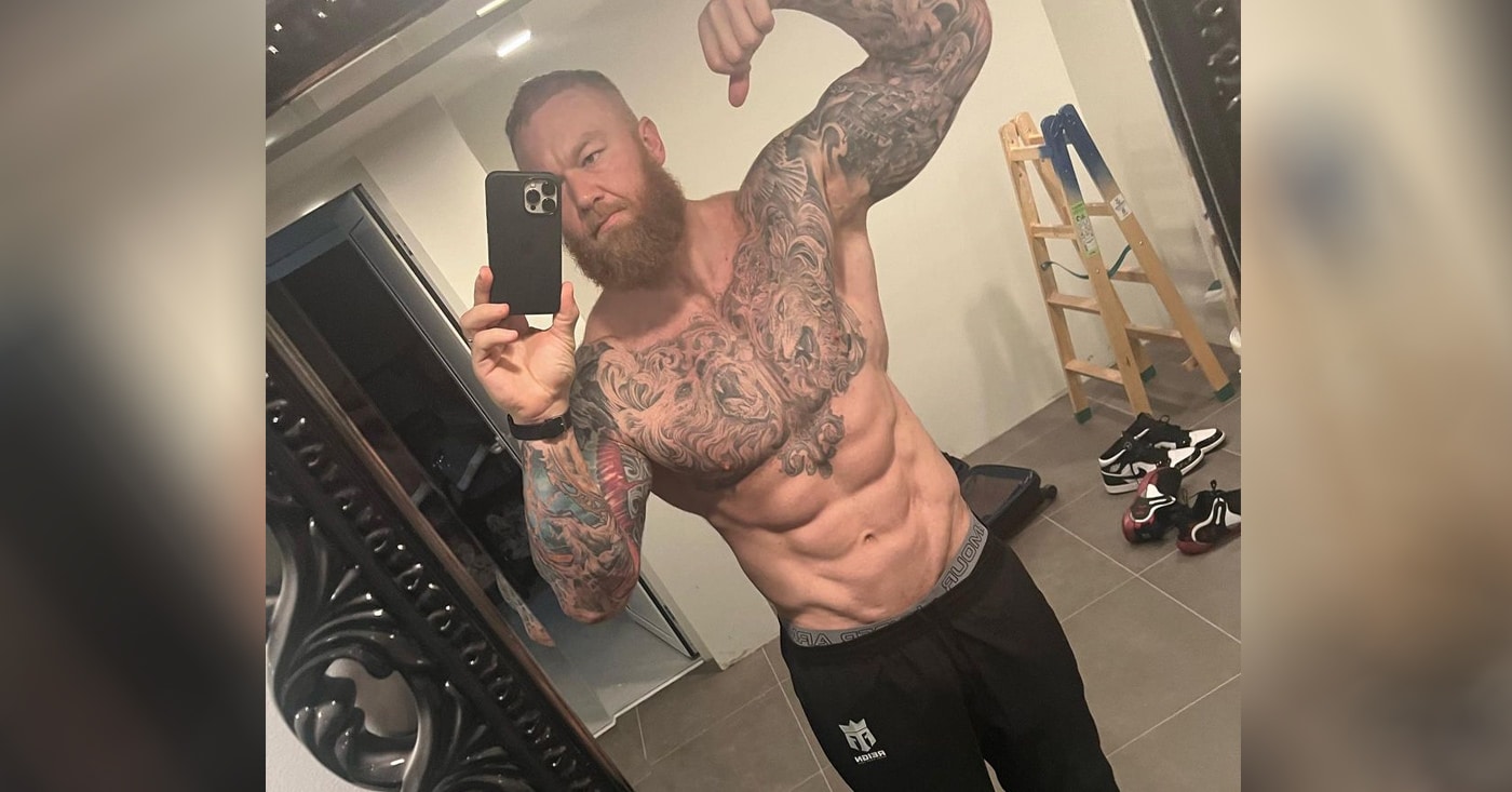 Hafthor Björnsson Shows off RockSolid Abs In A Recent Update Fitness