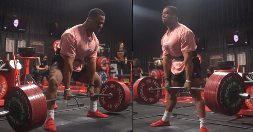Jamal Browner 390kg Paused Deadlift